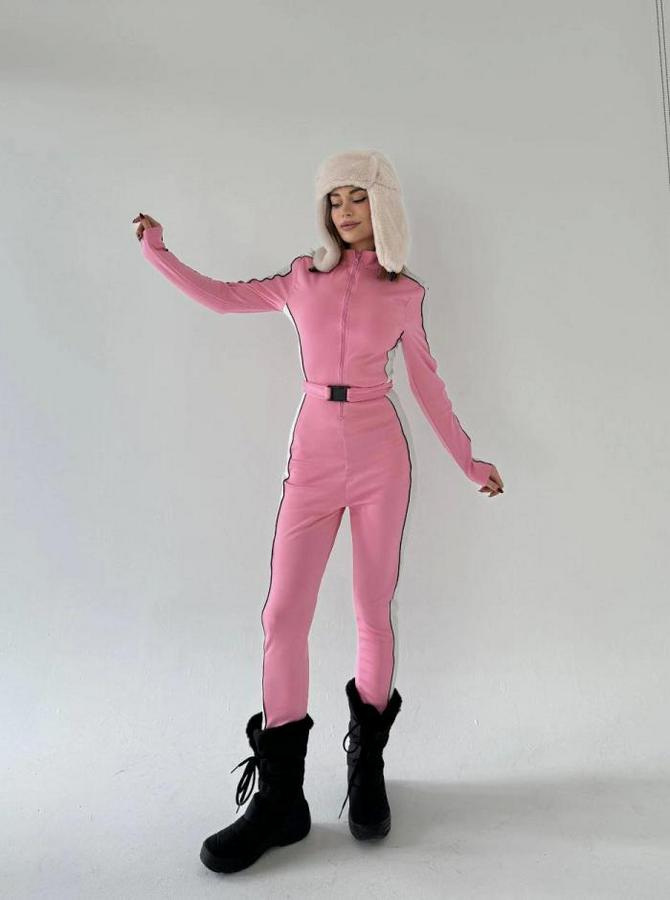 Kemer Detaylı Fermuarlı Tulum