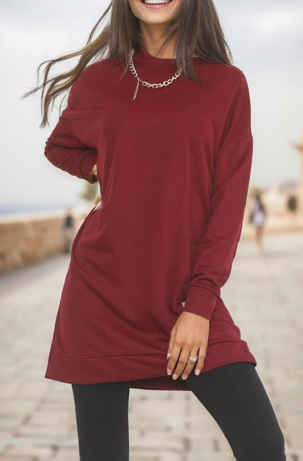 Armalı Tunik Bordo
