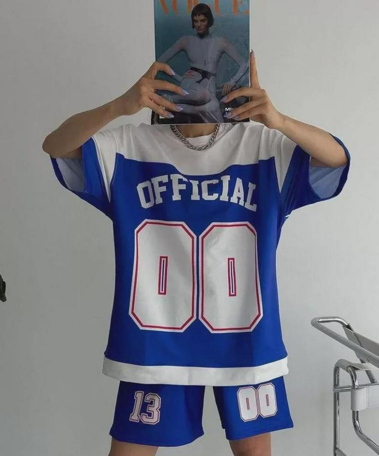 Unisex Dijital Baskılı Şortlu Takım