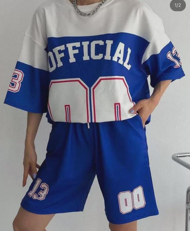 Unisex Dijital Baskılı Şortlu Takım