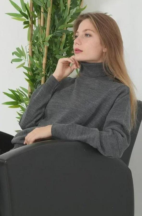 Unisex Tam Boğazlı Balıkçı Yaka Dokuma Triko