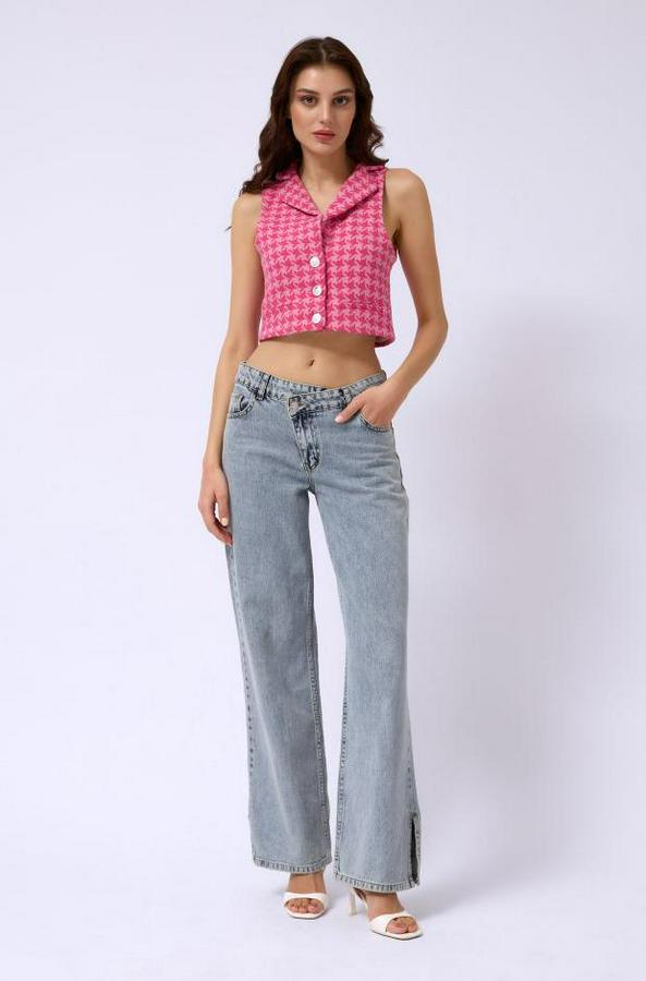 Kazayağı Crop Yelek