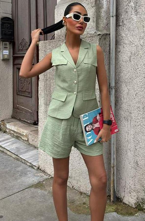 Yelek Şort Viscon Takım 10156-17